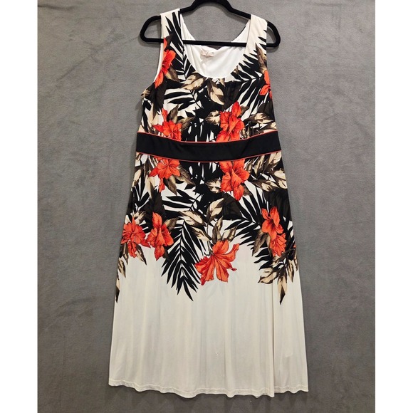 dressbarn Dresses & Skirts - DB‎ Established 1962 Maxi Dress Women Size 18 Floral Tropical Resort Beach Flowy